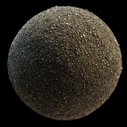 8K PBR photogrammetry texture of a gravel parking lot for realistic 3D ground-material rendering.