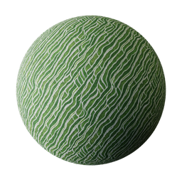 Green Patterned Fabric