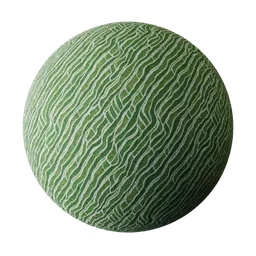 Green Patterned Fabric