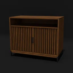 Walnut Wood TV Cabinet