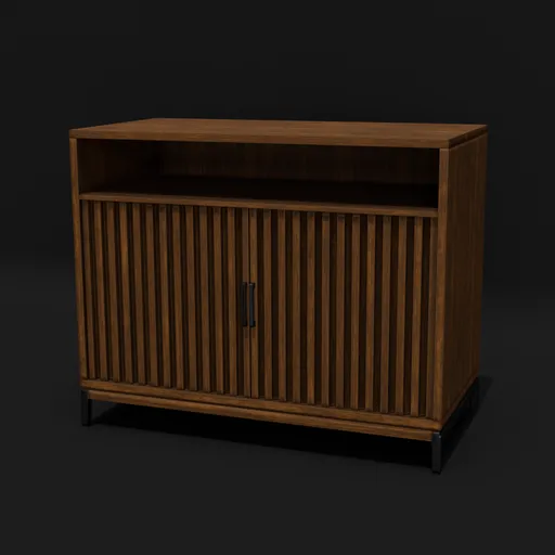 Walnut Wood TV Cabinet