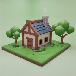 Stylized Medieval House