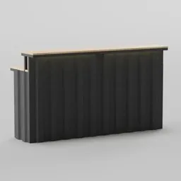 Industrial Galvalume Bar Counter