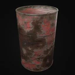 Rusty Metal Barrel