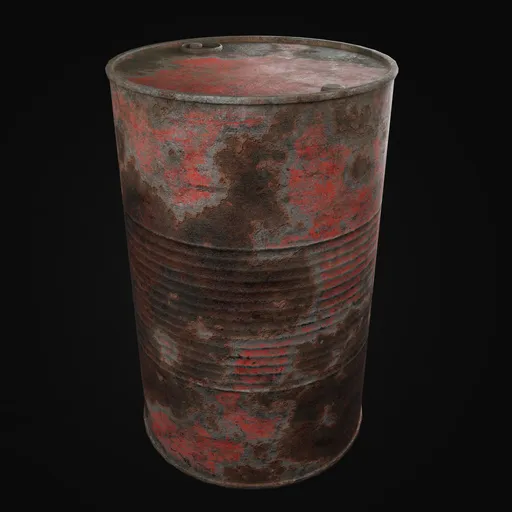 Rusty Metal Barrel