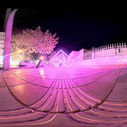 Neon Tunnel Night street Hdri