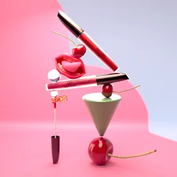 cosmetics lipstick lusty shot mockup