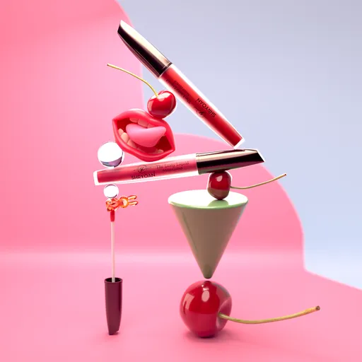 cosmetics lipstick lusty shot mockup