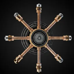 Mechanical Lever Game-Ready + 4K Textures | BlenderKit Series