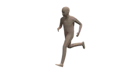 Low Poly Kid Running Animation