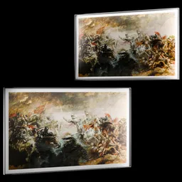 The Battle of Hydaspes Painting