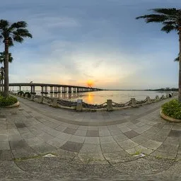 Sunset at the seaside