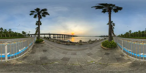 Sunset at the seaside
