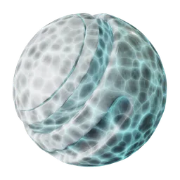 White-blue crystal glass