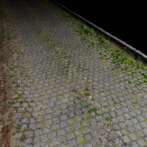 Old cobblestone path