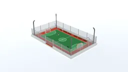 Low Poly Street Football Court