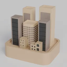 Stylized City Block