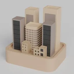 Stylized City Block