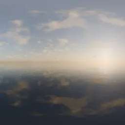 Golden Haze Ocean Sunrise sky