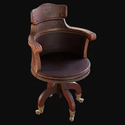 Early 1900s Executive Swivel Chair