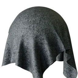 Plain Grey Chenille