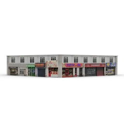 Terraced Shop | Lowpoly