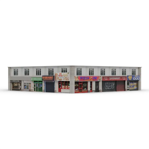 Terraced Shop | Lowpoly