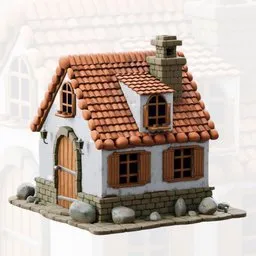 Stylized cottage