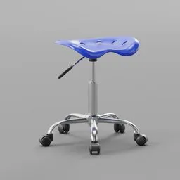 Adjustable Stool With Wheels