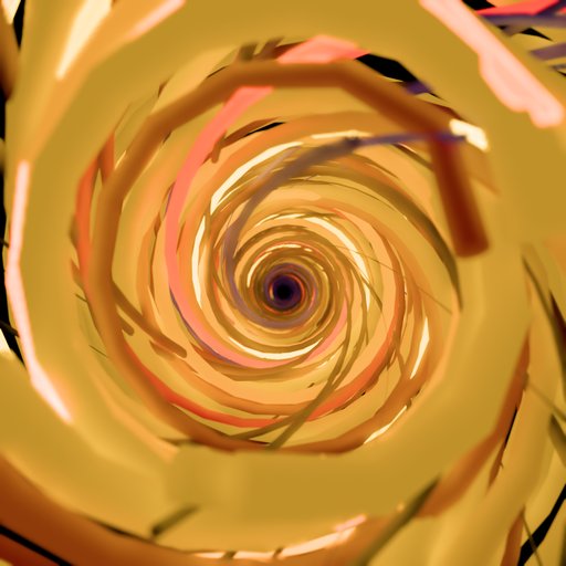 Abstract Glowing Swirl Tunnel | FREE Abstract scenes | BlenderKit