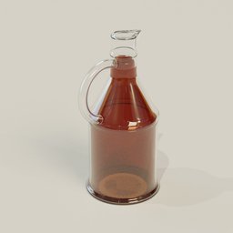 Wine botle with wine