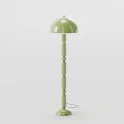 Minimal green floor lamp