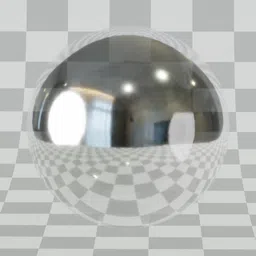 Reflective PBR Window Glass Cycle material for 3D rendering in Blender, with subtle distortion and light play.