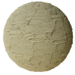 High-resolution stucco plaster PBR texture for 3D Blender material with detailed surface quality.