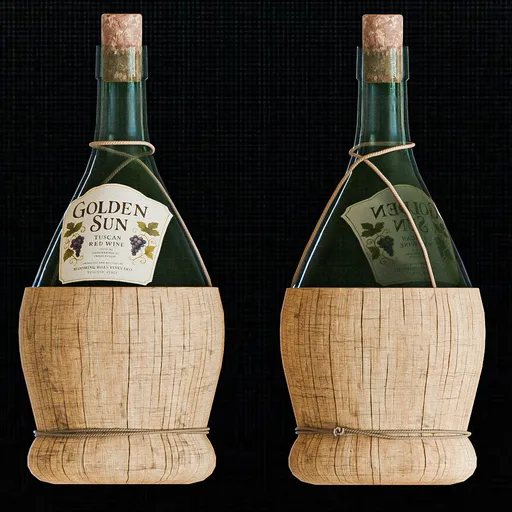 Tuscan Wine in Fiasco Basket
