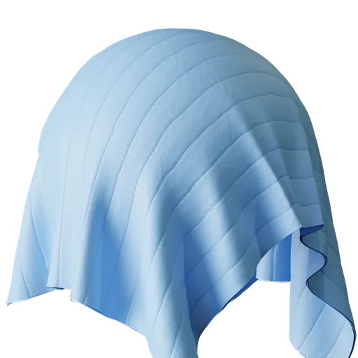 Light blue quilted fabric
