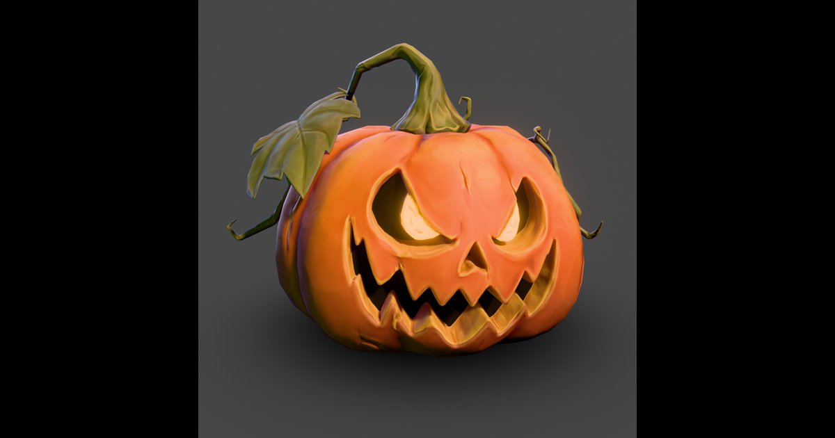 Stiylized Pumpkin | Holiday Decorations models | Blendkit