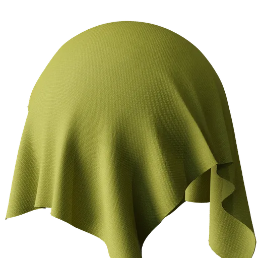 Plain green linen fabric