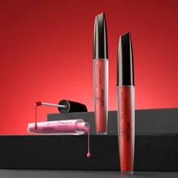 Lipstick with liquid drop