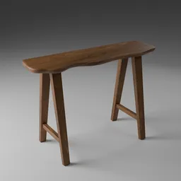 Handmade Solid Wood Modern Console Table