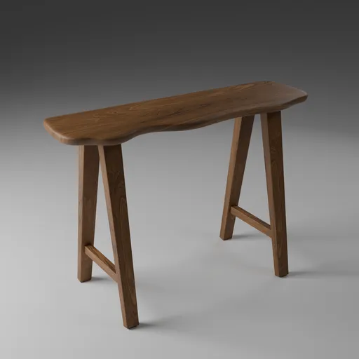 Handmade Solid Wood Modern Console Table