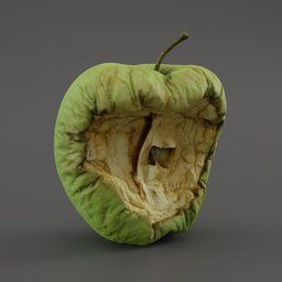 Rotten Green Apple