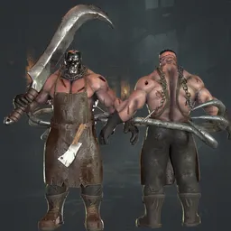 Executioner Monster - Clean (Rigged)