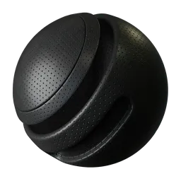 Black leather with holes