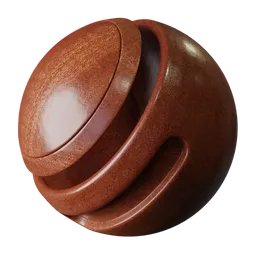 Polished Mahogany Wood