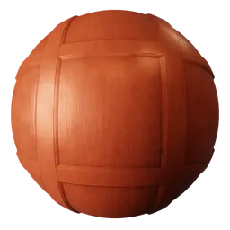 Wall Timber Panelling Orange Red