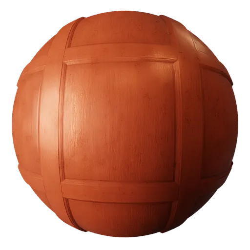 Wall Timber Panelling Orange Red