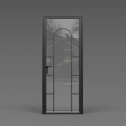 Glass door arc
