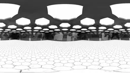 Hexagon Ceiling Sci-Fi Hall HDRI