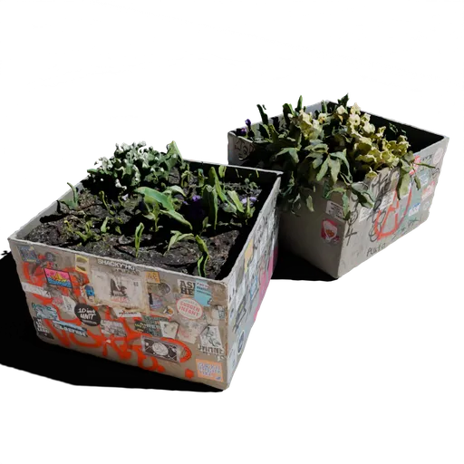 Big Square City Flower Pots